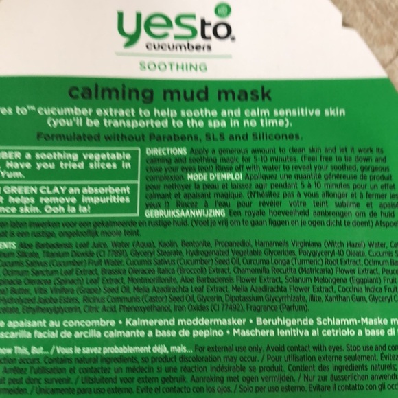 3 Product Bundle YES To Cucumbers Skincare Full Size Toner & Mask Gift Set NEW!! - Picture 13 of 16